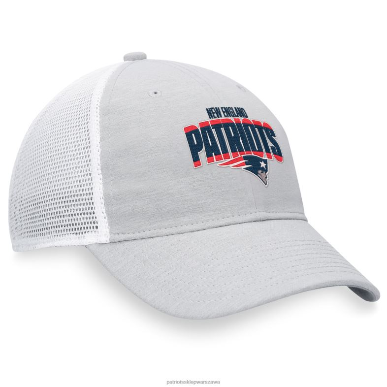Patriots Jersey mężczyźni Fanatics markowa czapka typu snapback w kolorze szaro-białym trucker Akcesoria 6RBB201