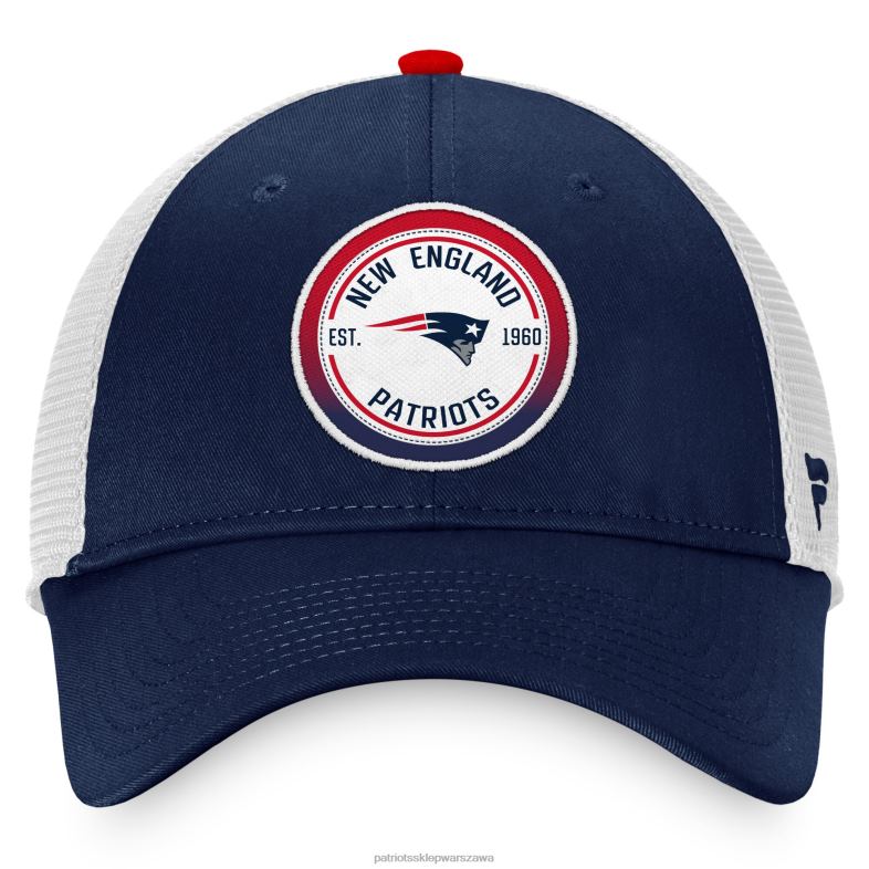 Patriots Jersey mężczyźni Fanatics markowa granatowo-biała kultowa czapka snapback typu trucker gradient Akcesoria 6RBB340