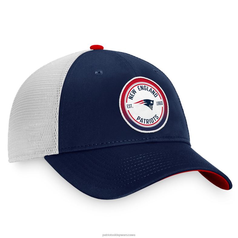 Patriots Jersey mężczyźni Fanatics markowa granatowo-biała kultowa czapka snapback typu trucker gradient Akcesoria 6RBB340