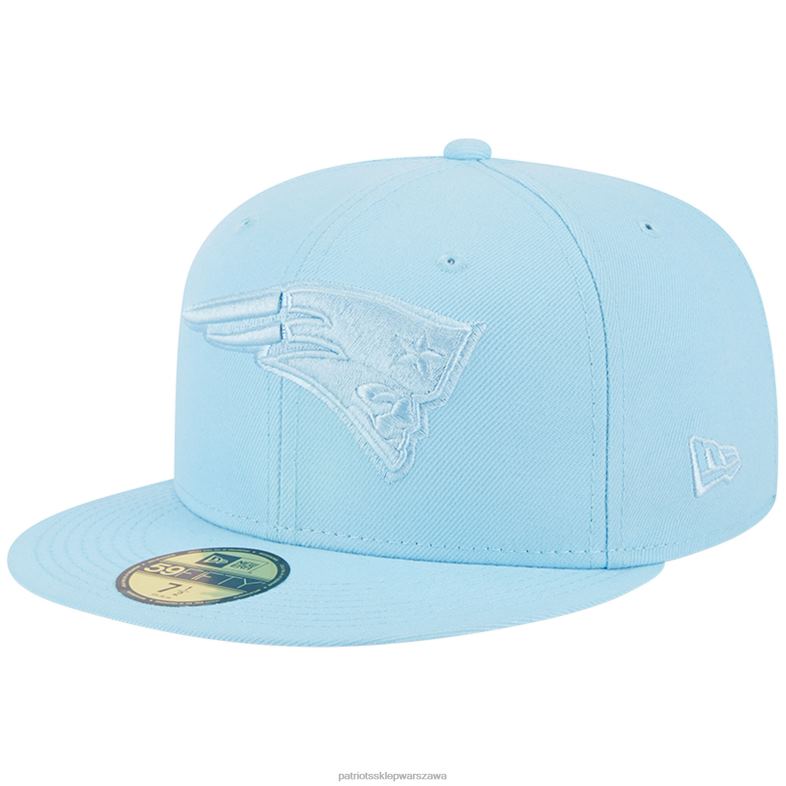 Patriots Jersey mężczyźni New Era Jasnoniebieska Paczka Kolorów Brights 59Fifty Dopasowana Czapka Akcesoria 6RBB219