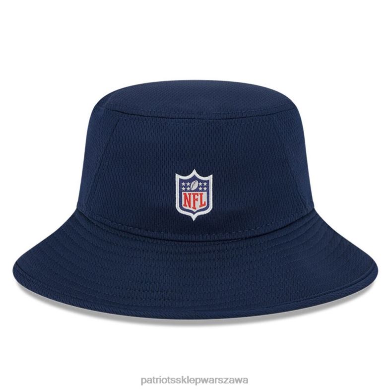 Patriots Jersey mężczyźni New Era Navy 2023 NFL Training Camp Stretch Hat Bucket Akcesoria 6RBB237