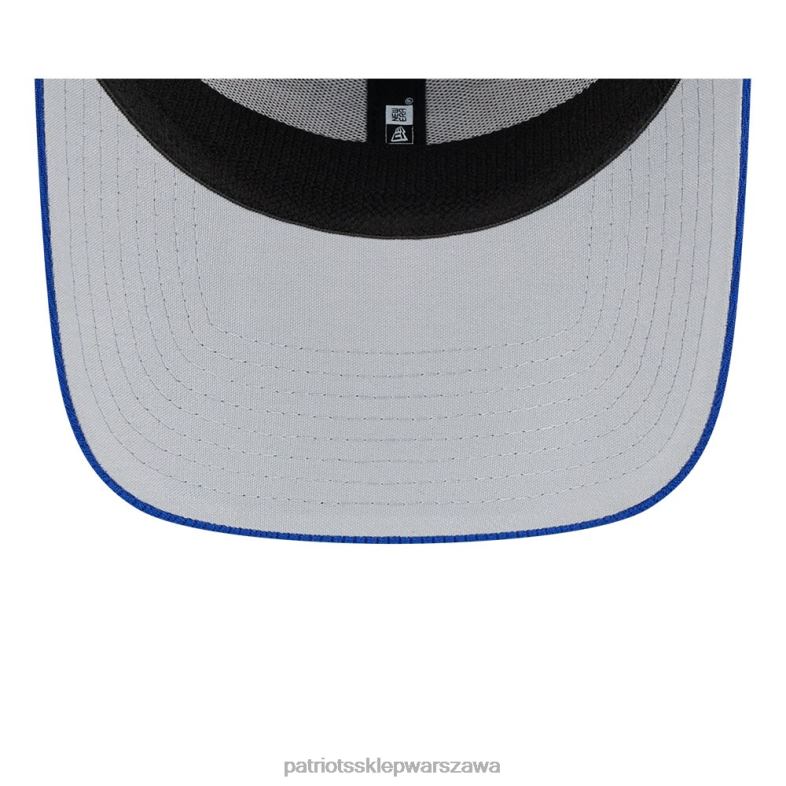 Patriots Jersey mężczyźni New Era Royal 2023 NFL obóz treningowy Throwback 39thirty flex fit czapka Akcesoria 6RBB113