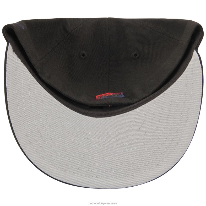 Patriots Jersey mężczyźni New Era czarny kolor dim 59fifty dopasowana czapka Akcesoria 6RBB132