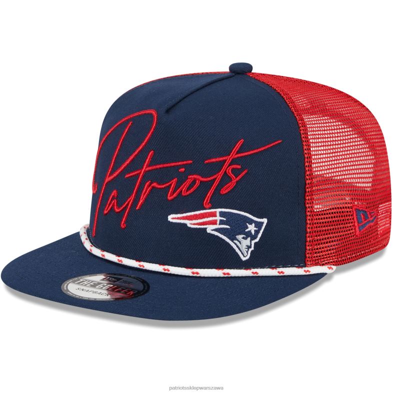 Patriots Jersey mężczyźni New Era granatowy golfista z logo 9fifty czapka z daszkiem Akcesoria 6RBB167