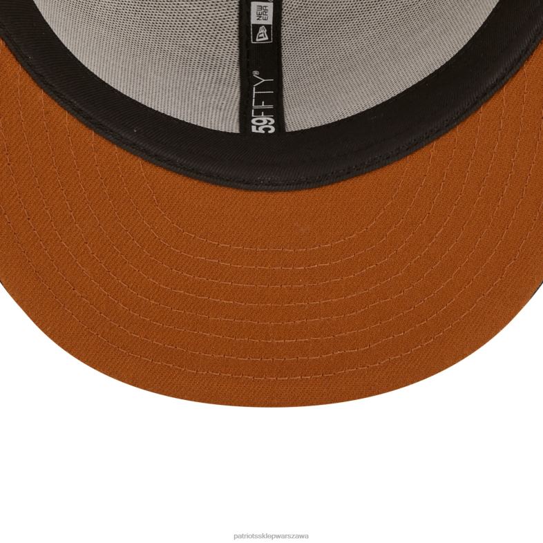 Patriots Jersey mężczyźni New Era jasnobrązowy/granatowy 1993 pro bowl wheat 59fifty dopasowana czapka Akcesoria 6RBB299
