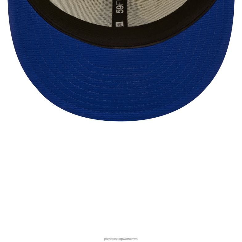 Patriots Jersey mężczyźni New Era kremowy chromowany kolor przyciemniony 59fifty dopasowana czapka Akcesoria 6RBB126