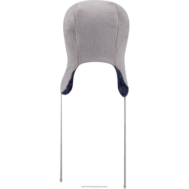 Patriots Jersey mężczyźni New Era srebrna czapka traperowa z hełmem Akcesoria 6RBB416