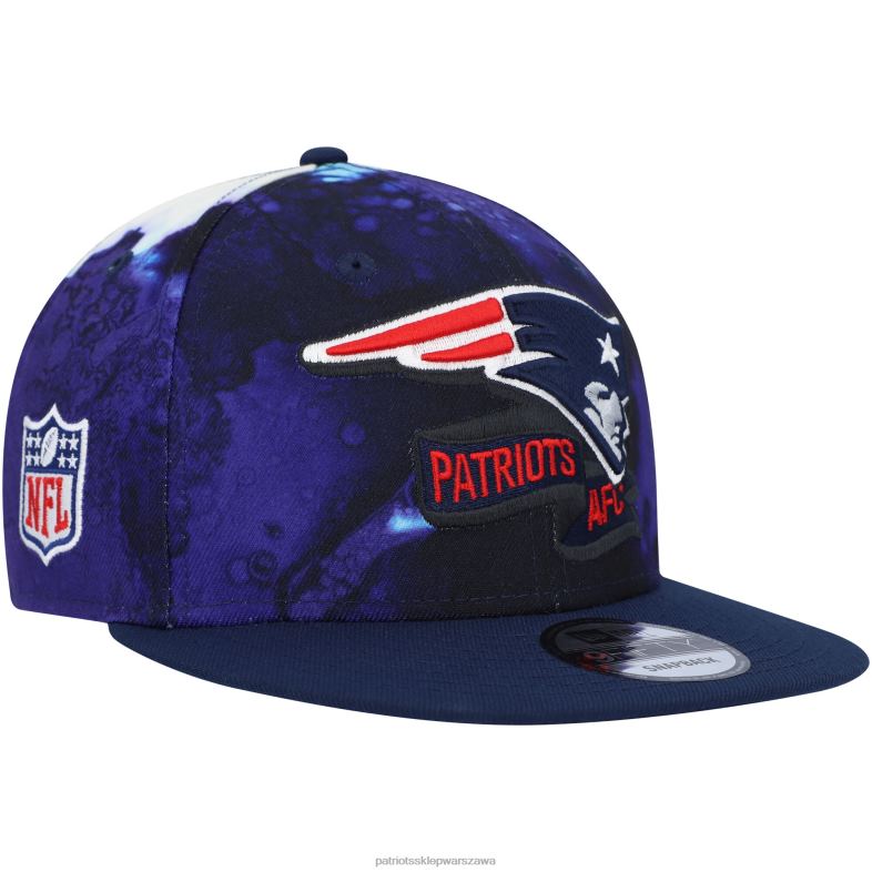 Patriots Jersey mężczyźni Nowa era Navy 2022 sideline 9fifty czapka z daszkiem typu snapback Akcesoria 6RBB377