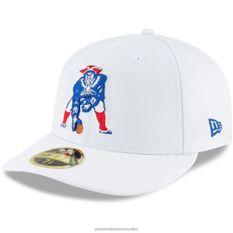 Patriots Jersey mężczyźni Nowa era, biała, niskoprofilowa czapka 59fifty Omaha Akcesoria 6RBB250