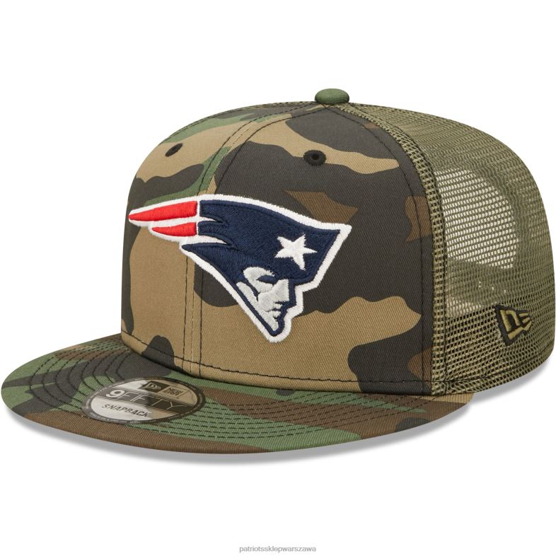 Patriots Jersey mężczyźni Nowa era camo/oliwkowa czapka trucker 9fifty snapback Akcesoria 6RBB164