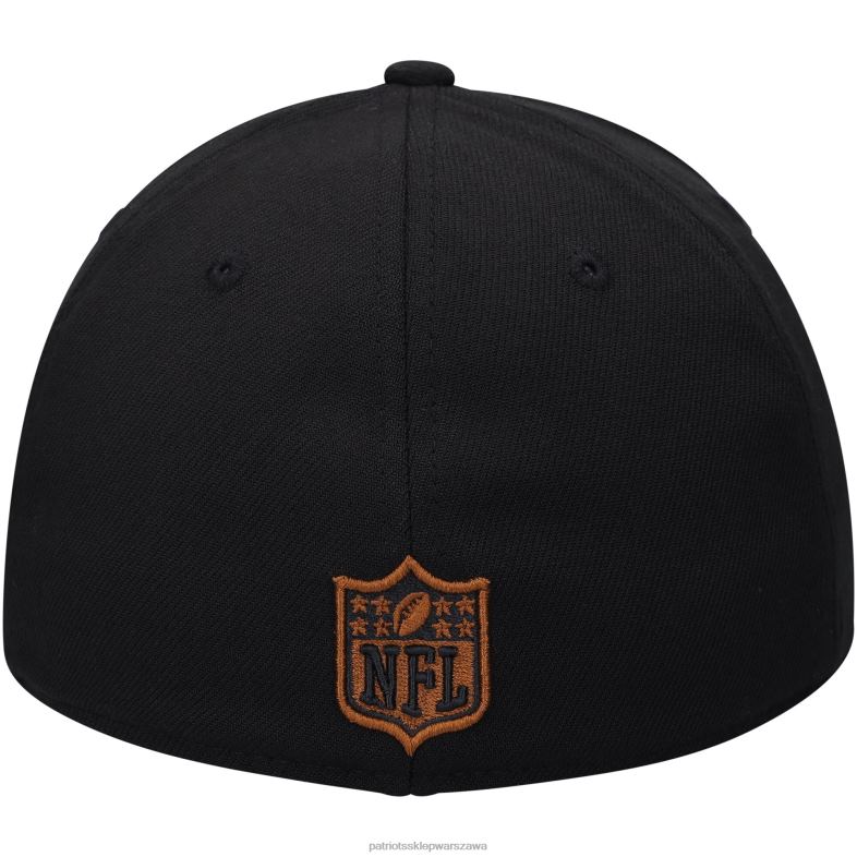 Patriots Jersey mężczyźni Nowa era czarna czapka gulch 39thirty flex Akcesoria 6RBB141