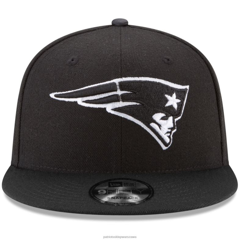 Patriots Jersey mężczyźni Nowa era czarna regulowana czapka b-dub 9fifty Akcesoria 6RBB210