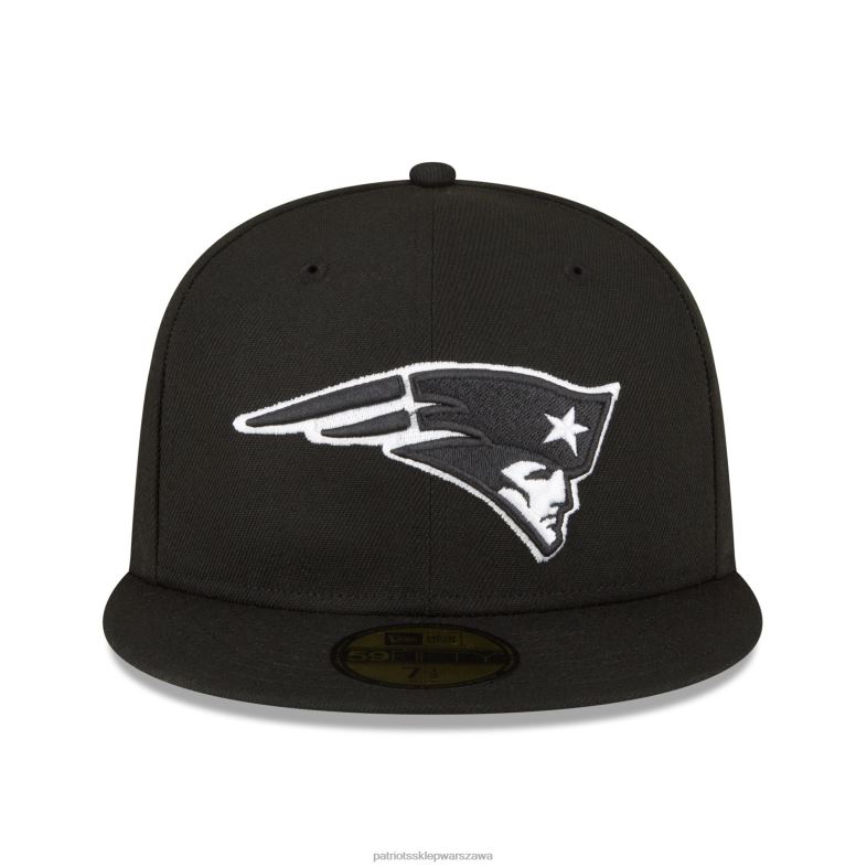 Patriots Jersey mężczyźni Nowa era czarna super bowl xxxvi z boczną naszywką 59fifty dopasowana czapka Akcesoria 6RBB181
