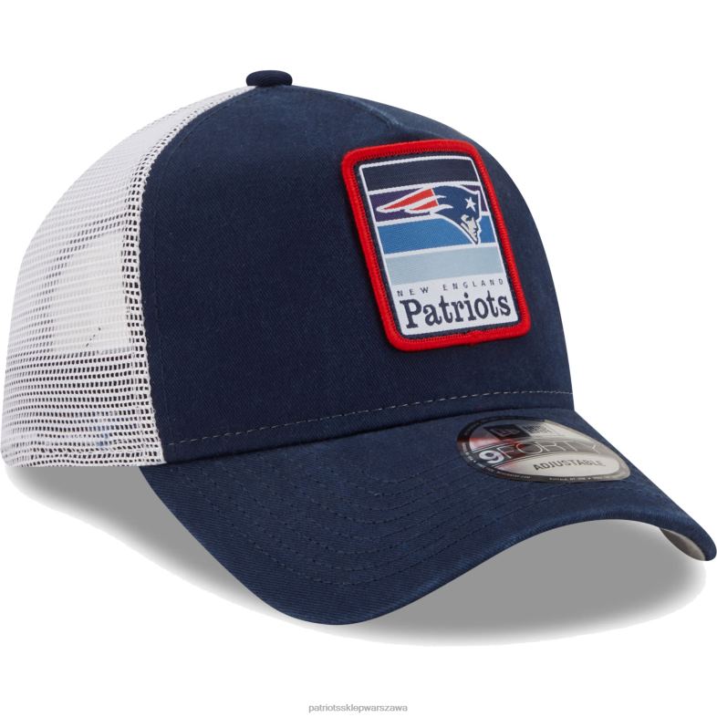 Patriots Jersey mężczyźni Nowa era granatowo-biała czapka typu snapback trucker 9forty Akcesoria 6RBB246