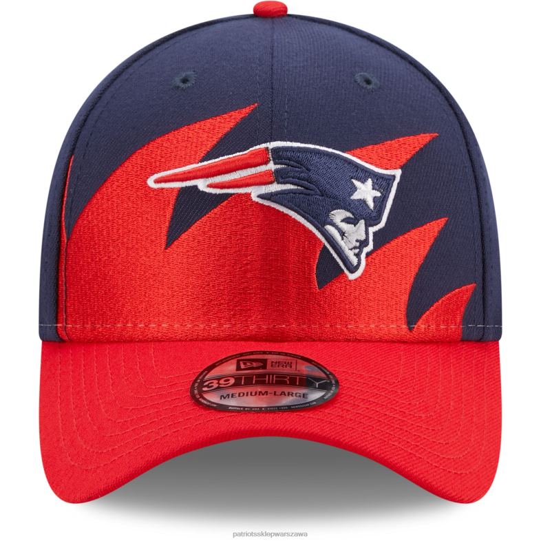 Patriots Jersey mężczyźni Nowa era granatowo-czerwona czapka Flex 39thirty Akcesoria 6RBB241