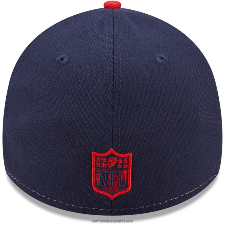Patriots Jersey mężczyźni Nowa era granatowo-czerwona czapka Flex 39thirty Akcesoria 6RBB241