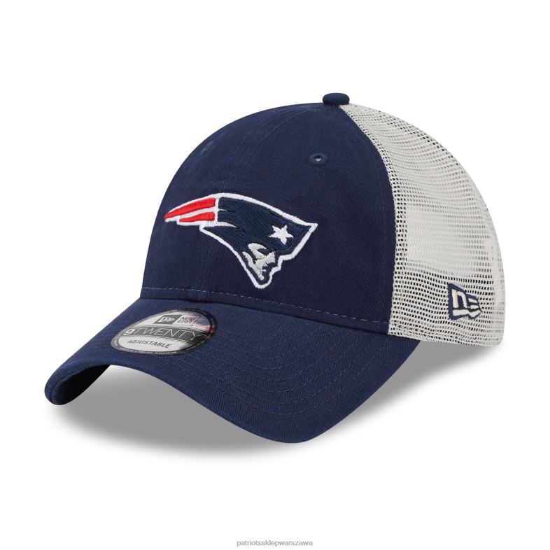 Patriots Jersey mężczyźni Nowa era granatowo/naturalna czapka typu snapback 9twenty trucker Akcesoria 6RBB369