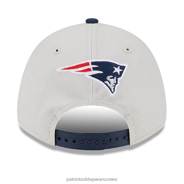 Patriots Jersey mężczyźni Nowa era kamień/granatowy 2023 nfl draft 9forty regulowana czapka Akcesoria 6RBB176