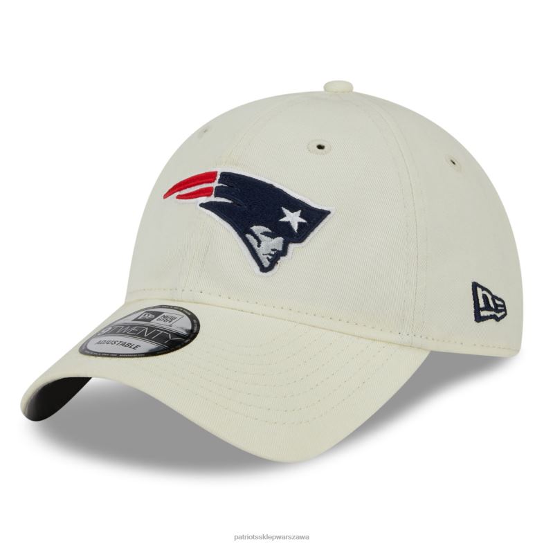 Patriots Jersey mężczyźni Nowa era kremowa czapka klasyczna z regulacją 2.0 9twenty Akcesoria 6RBB290
