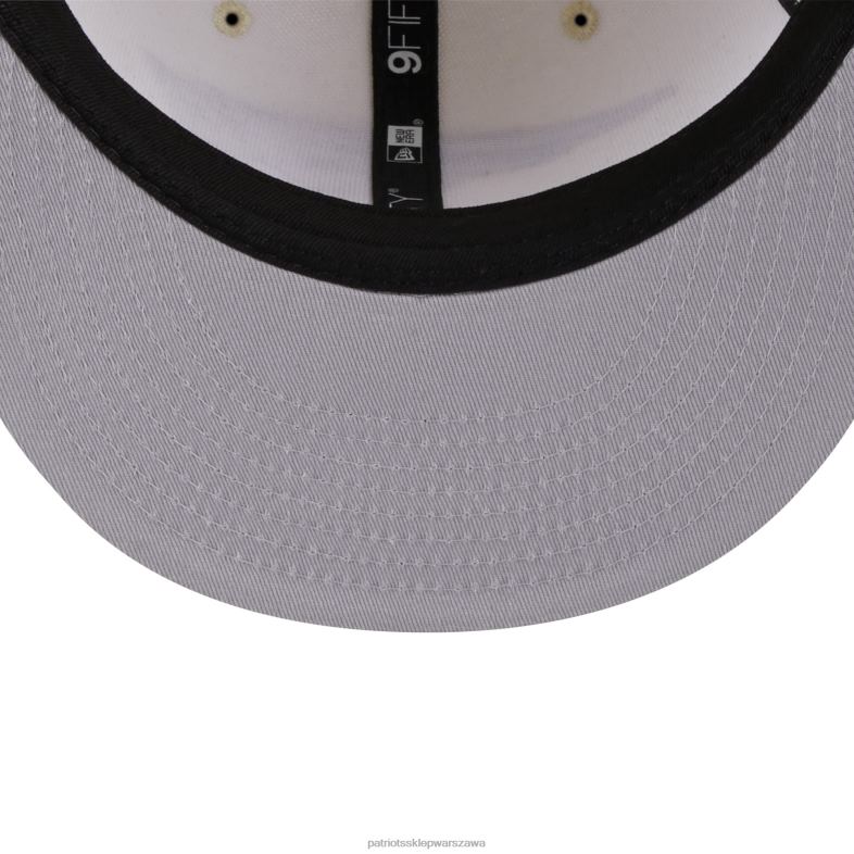 Patriots Jersey mężczyźni Nowa era kremowa czapka typu snapback 9fifty Akcesoria 6RBB260