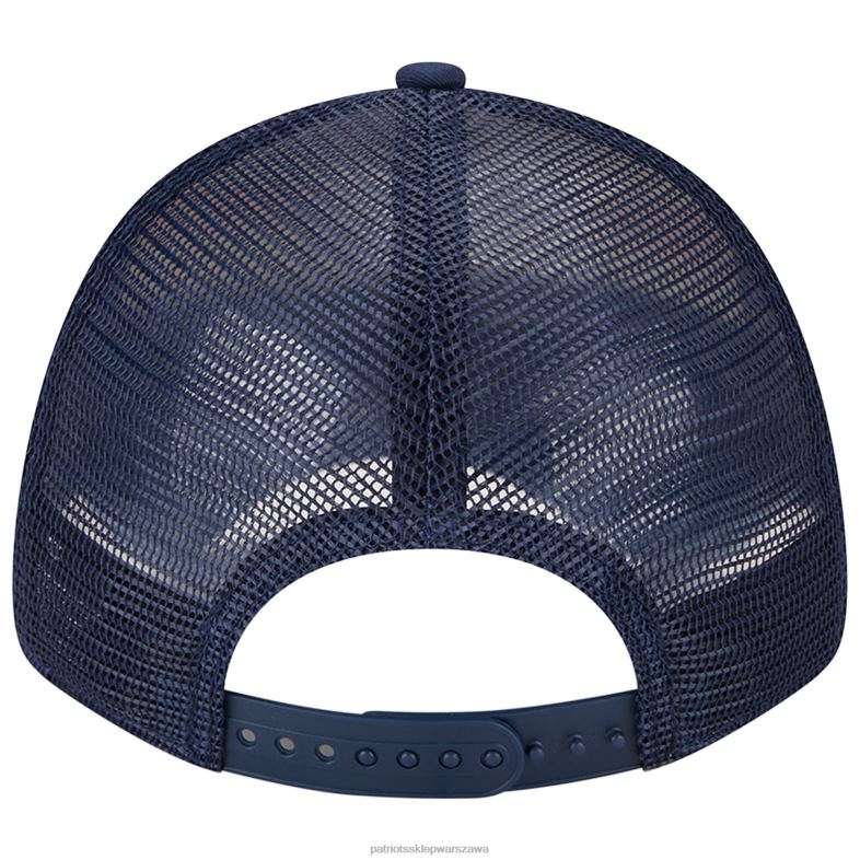 Patriots Jersey mężczyźni Nowa era kremowa/granatowa czapka z daszkiem Trucker 9forty Akcesoria 6RBB330