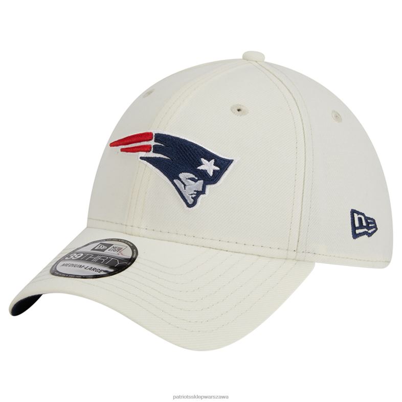 Patriots Jersey mężczyźni Nowa era kremowa klasyczna czapka 39thirty flex Akcesoria 6RBB239