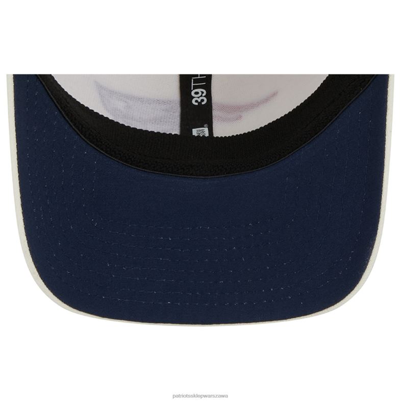 Patriots Jersey mężczyźni Nowa era kremowa klasyczna czapka 39thirty flex Akcesoria 6RBB239