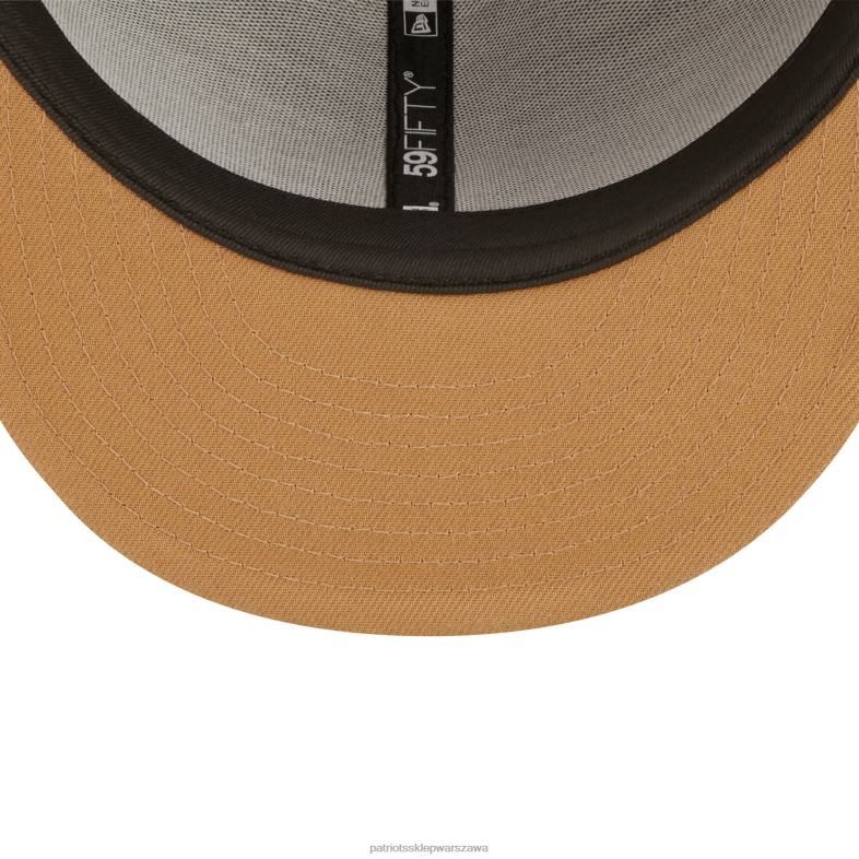 Patriots Jersey mężczyźni Nowa era oliwkowo-brązowy toastowany orzeszek ziemny 59fifty dopasowana czapka Akcesoria 6RBB288