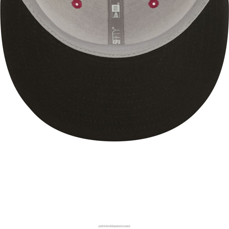 Patriots Jersey mężczyźni Nowa era różowo-czarna 2022 nfl kluczowa czapka 59fifty dopasowana czapka Akcesoria 6RBB184