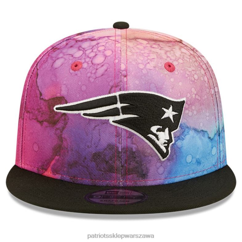 Patriots Jersey mężczyźni Nowa era różowo-czarna czapka snapback 2022 nfl kluczowa złap 9fifty Akcesoria 6RBB422