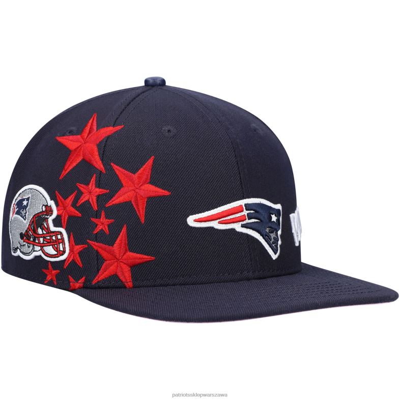 Patriots Jersey mężczyźni Pro standardowa granatowa czapka typu snapback w gwiazdki Akcesoria 6RBB407