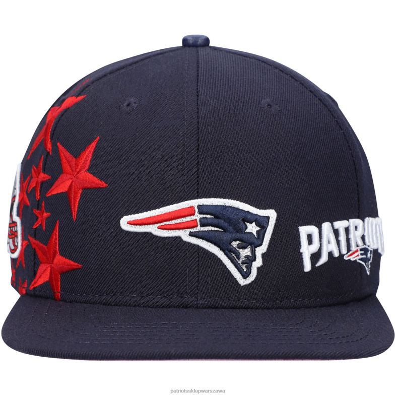 Patriots Jersey mężczyźni Pro standardowa granatowa czapka typu snapback w gwiazdki Akcesoria 6RBB407