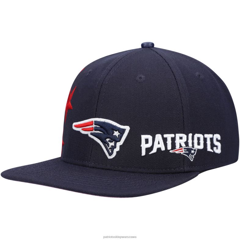 Patriots Jersey mężczyźni Pro standardowa granatowa czapka typu snapback w gwiazdki Akcesoria 6RBB407