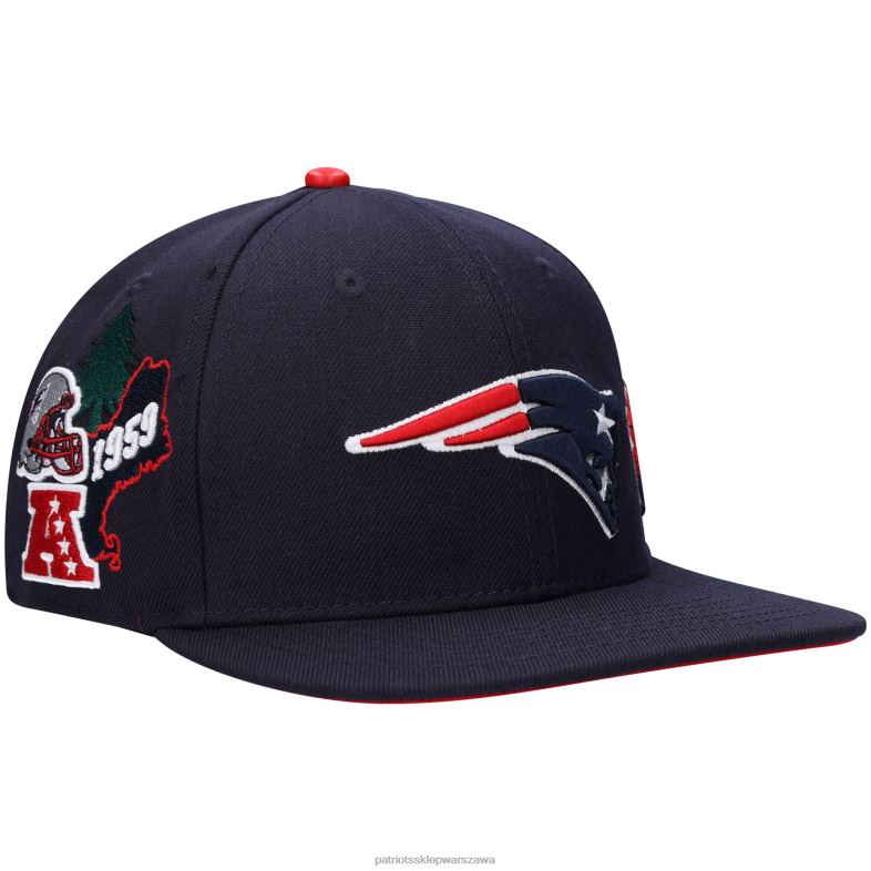 Patriots Jersey mężczyźni Pro standardowa granatowa czapka typu snapback z rodzinnego miasta Akcesoria 6RBB394