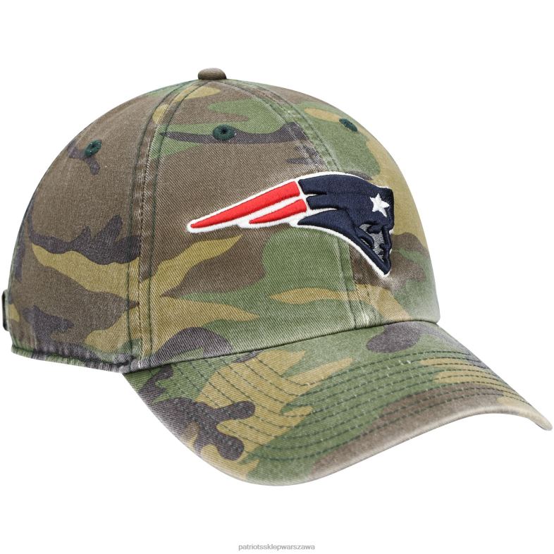 Patriots Jersey mężczyźni Regulowana czapka 47 camo woodland clean up Akcesoria 6RBB376