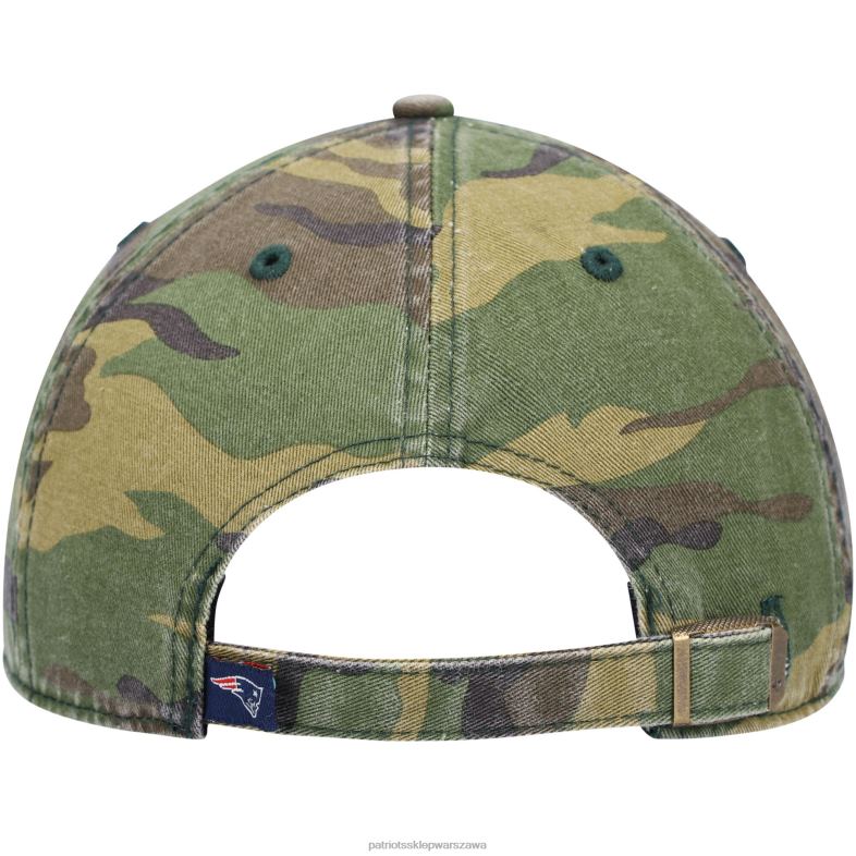 Patriots Jersey mężczyźni Regulowana czapka 47 camo woodland clean up Akcesoria 6RBB376