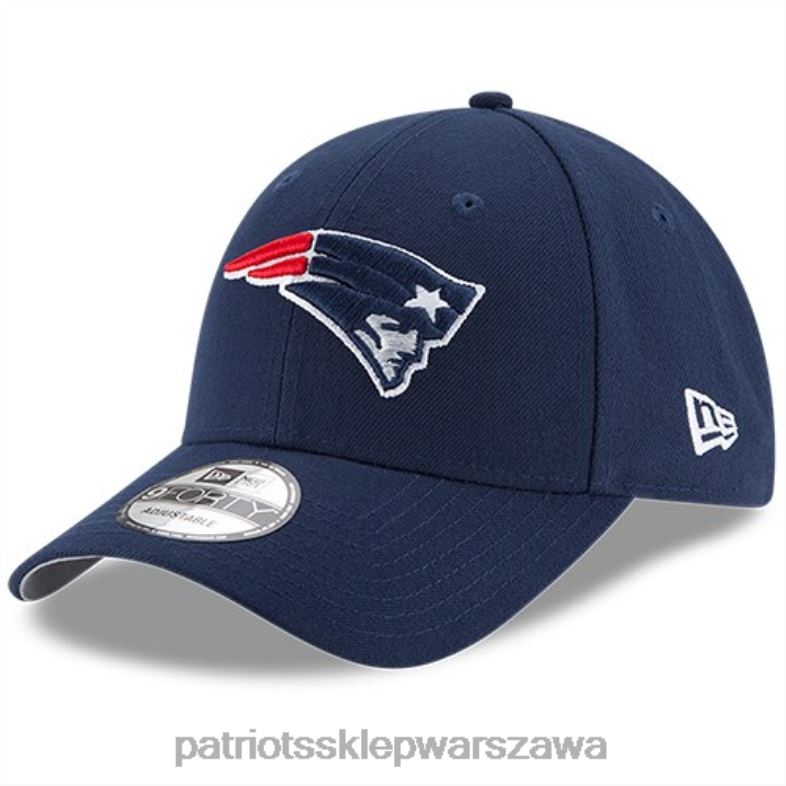 Patriots Jersey mężczyźni Regulowana czapka New Era Navy The League 9forty Akcesoria 6RBB150