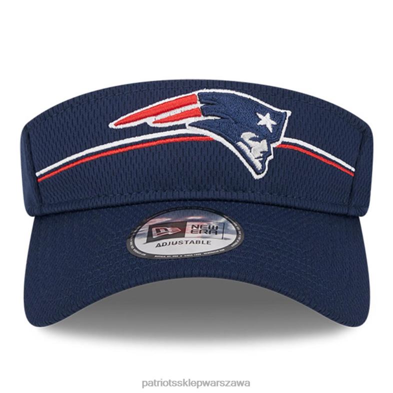 Patriots Jersey mężczyźni Regulowany wizjer obozu treningowego New Era Navy 2023 NFL Akcesoria 6RBB161