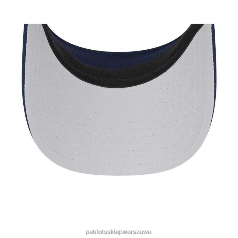 Patriots Jersey mężczyźni Regulowany wizjer obozu treningowego New Era Navy 2023 NFL Akcesoria 6RBB161