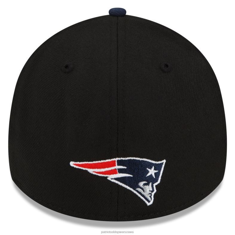Patriots Jersey mężczyźni czapka New Era czarno-granatowa 2022 nfl draft 39thirty flex Akcesoria 6RBB373