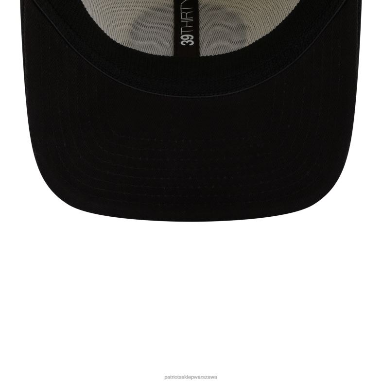 Patriots Jersey mężczyźni czapka new era kremowo-czarna 2022 Inspire Change 39thirty flex Akcesoria 6RBB303