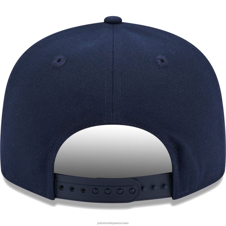 Patriots Jersey mężczyźni czapka z daszkiem New Era Navy Icon 9fifty Akcesoria 6RBB313