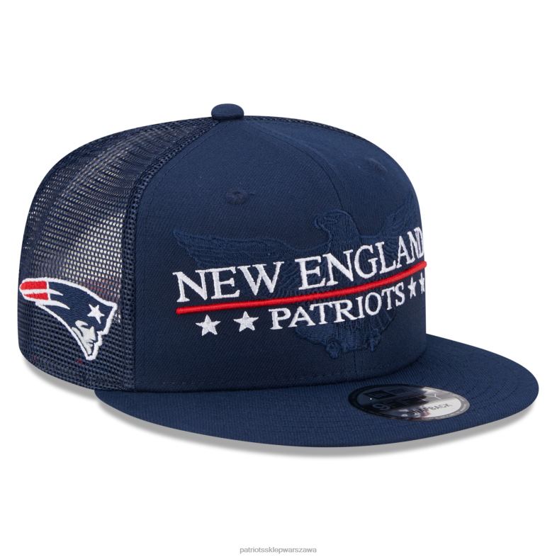 Patriots Jersey mężczyźni czapka z daszkiem New Era Navy Totem 9fifty Akcesoria 6RBB293
