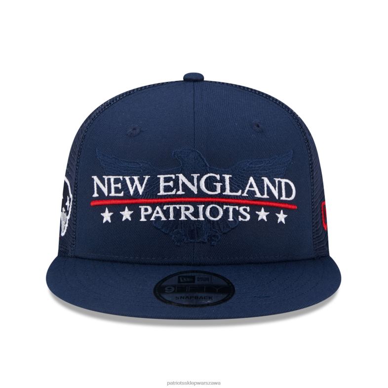 Patriots Jersey mężczyźni czapka z daszkiem New Era Navy Totem 9fifty Akcesoria 6RBB293