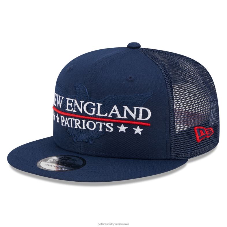 Patriots Jersey mężczyźni czapka z daszkiem New Era Navy Totem 9fifty Akcesoria 6RBB293