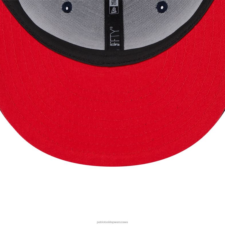 Patriots Jersey mężczyźni czapka z daszkiem New Era Navy Totem 9fifty Akcesoria 6RBB293