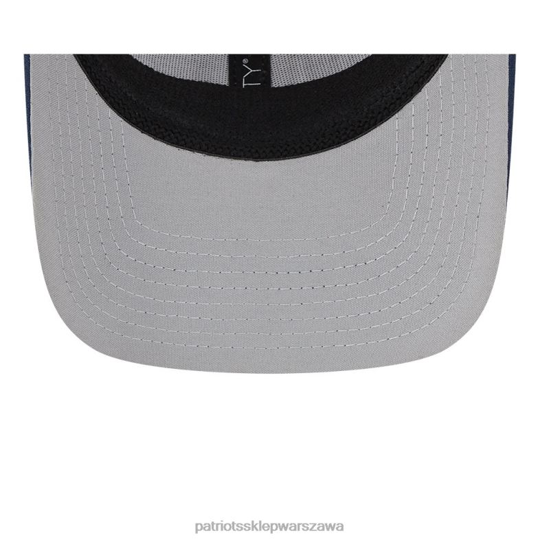 Patriots Jersey mężczyźni czapka z daszkiem new era stone/granat 2023 nfl draft 39thirty flex Akcesoria 6RBB144