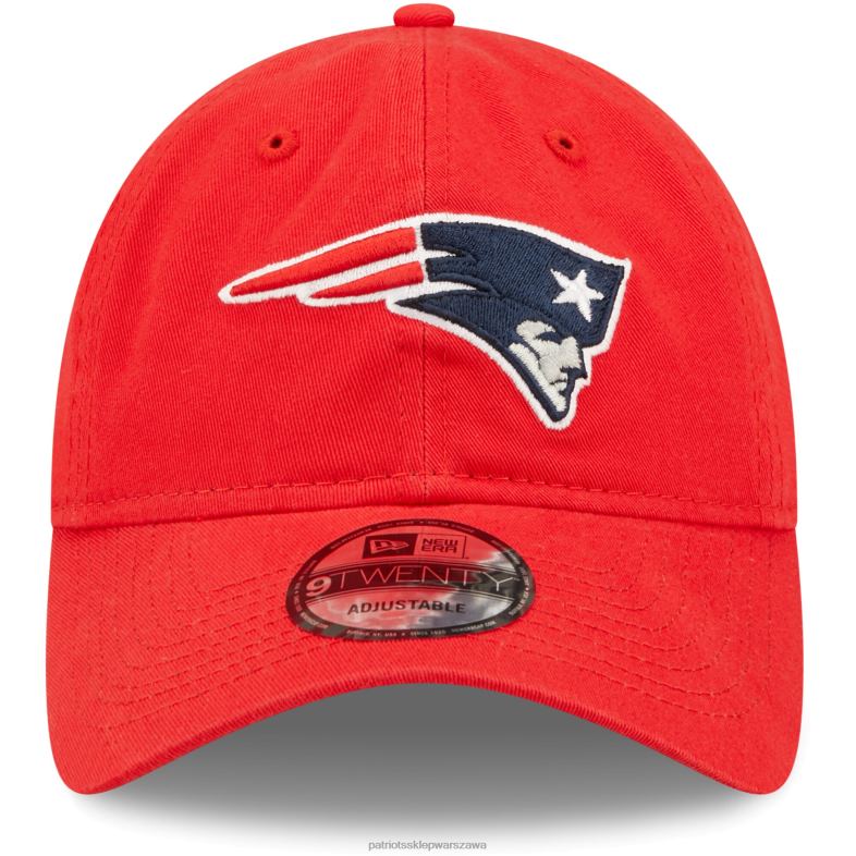 Patriots Jersey mężczyźni czerwona ikona logo nowej ery rdzeń klasyczny 2.0 9twenty regulowana czapka Akcesoria 6RBB348