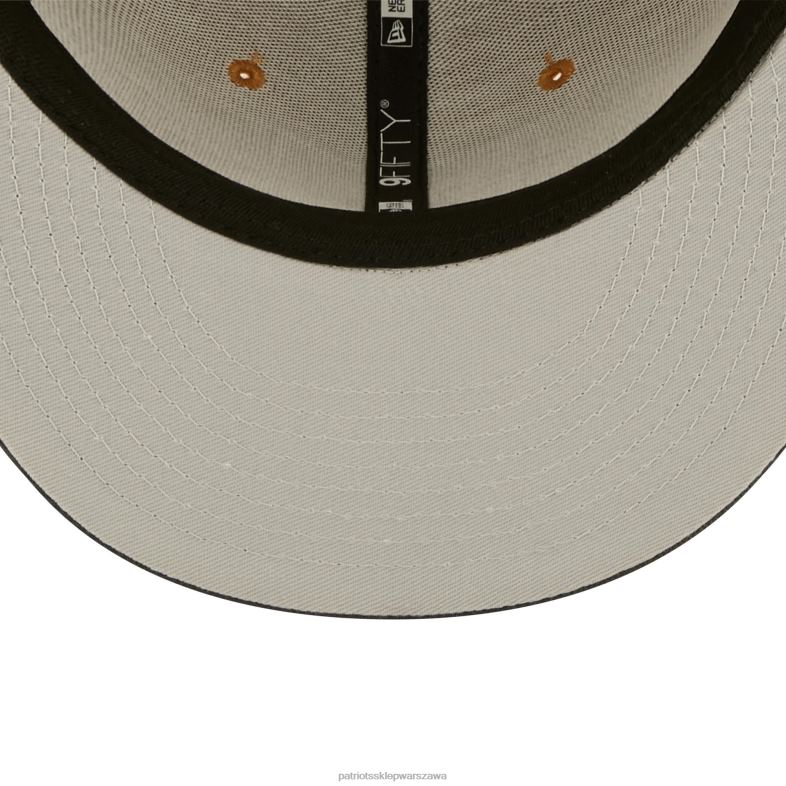 Patriots Jersey mężczyźni dwukolorowa czapka typu snapback 9fifty marki New Era w kolorze brązowym/grafitowym Akcesoria 6RBB209