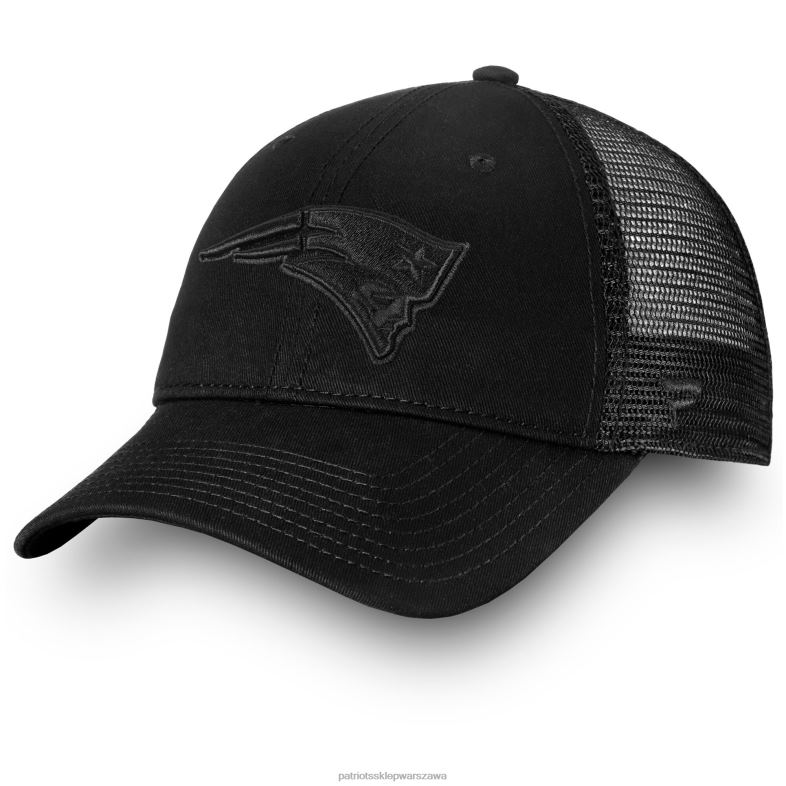 Patriots Jersey mężczyźni fanatics branded black fundamental tonal trucker niestrukturalny regulowany kapelusz Akcesoria 6RBB275